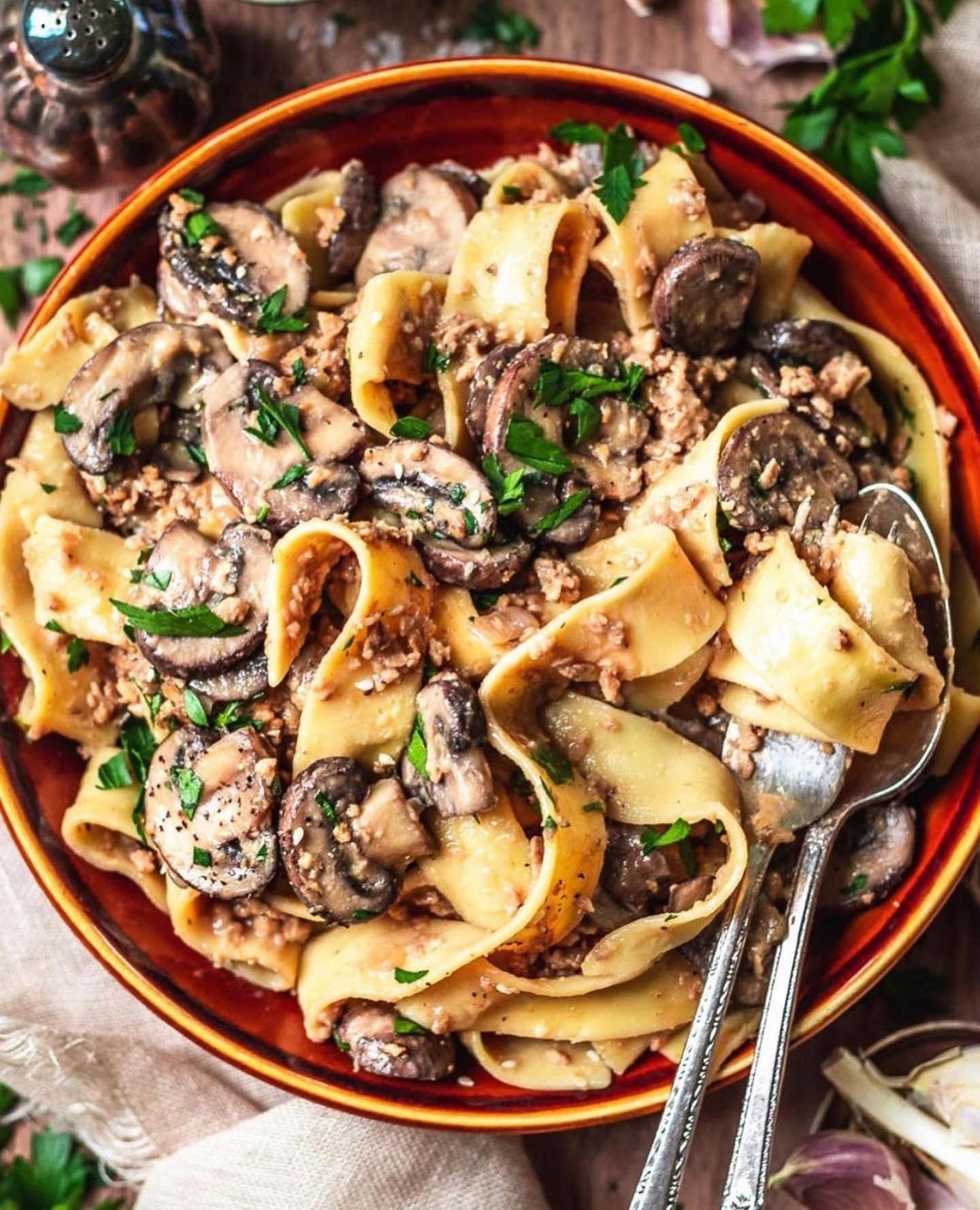Vegan Mushroom Stroganoff