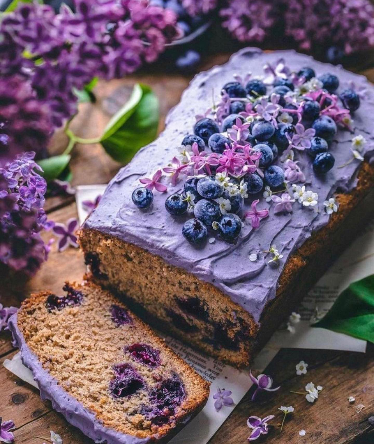 Wild Blueberry Loaf Cake