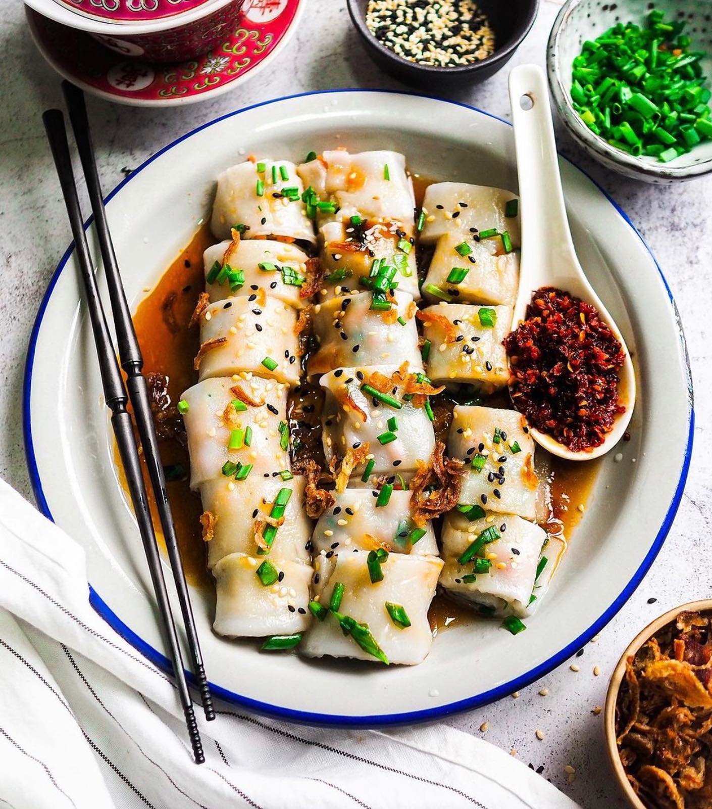 Steamed Rice Rolls Cheung Fun