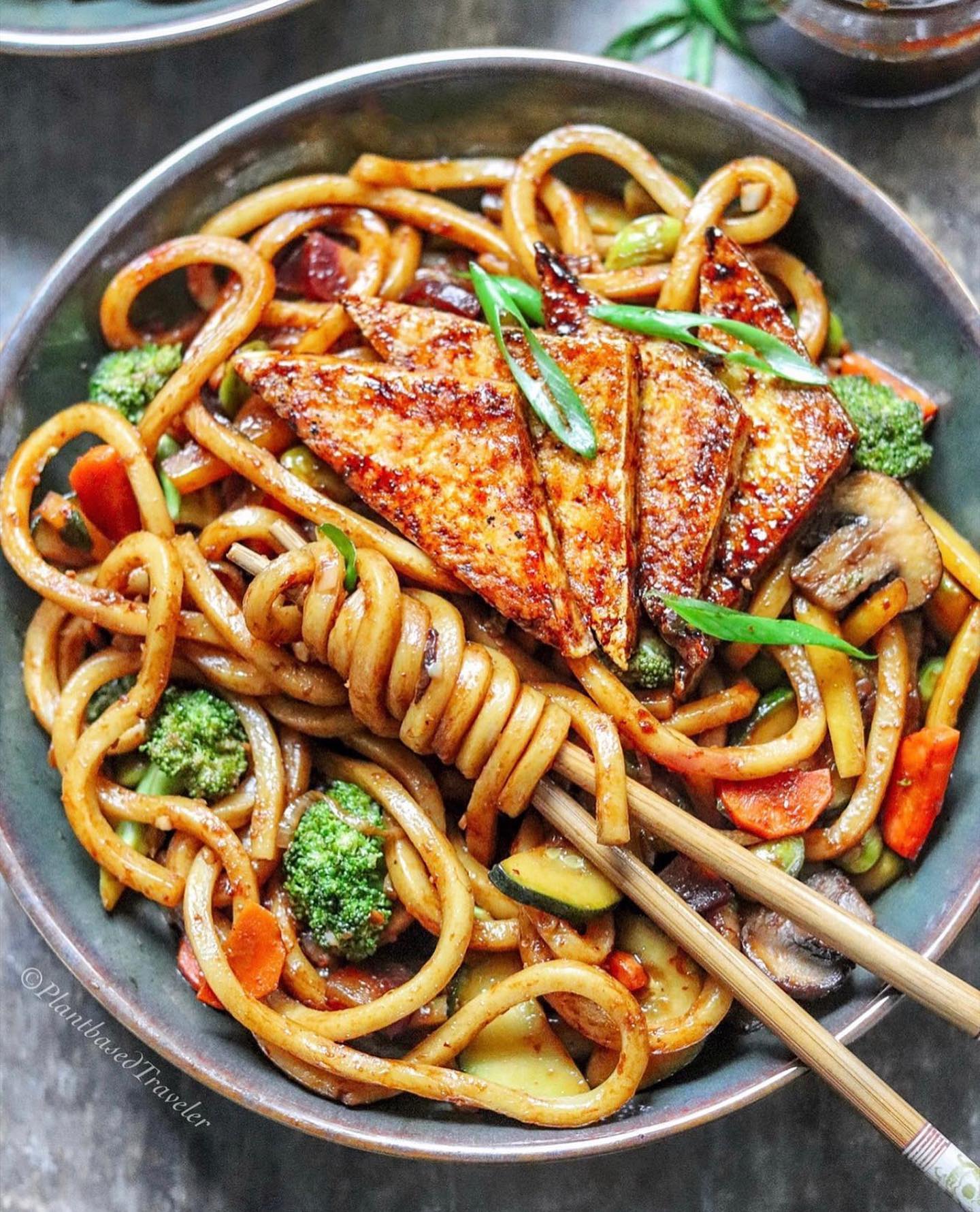 Glazed Sweet and Spicy Tofu Stir-Fry