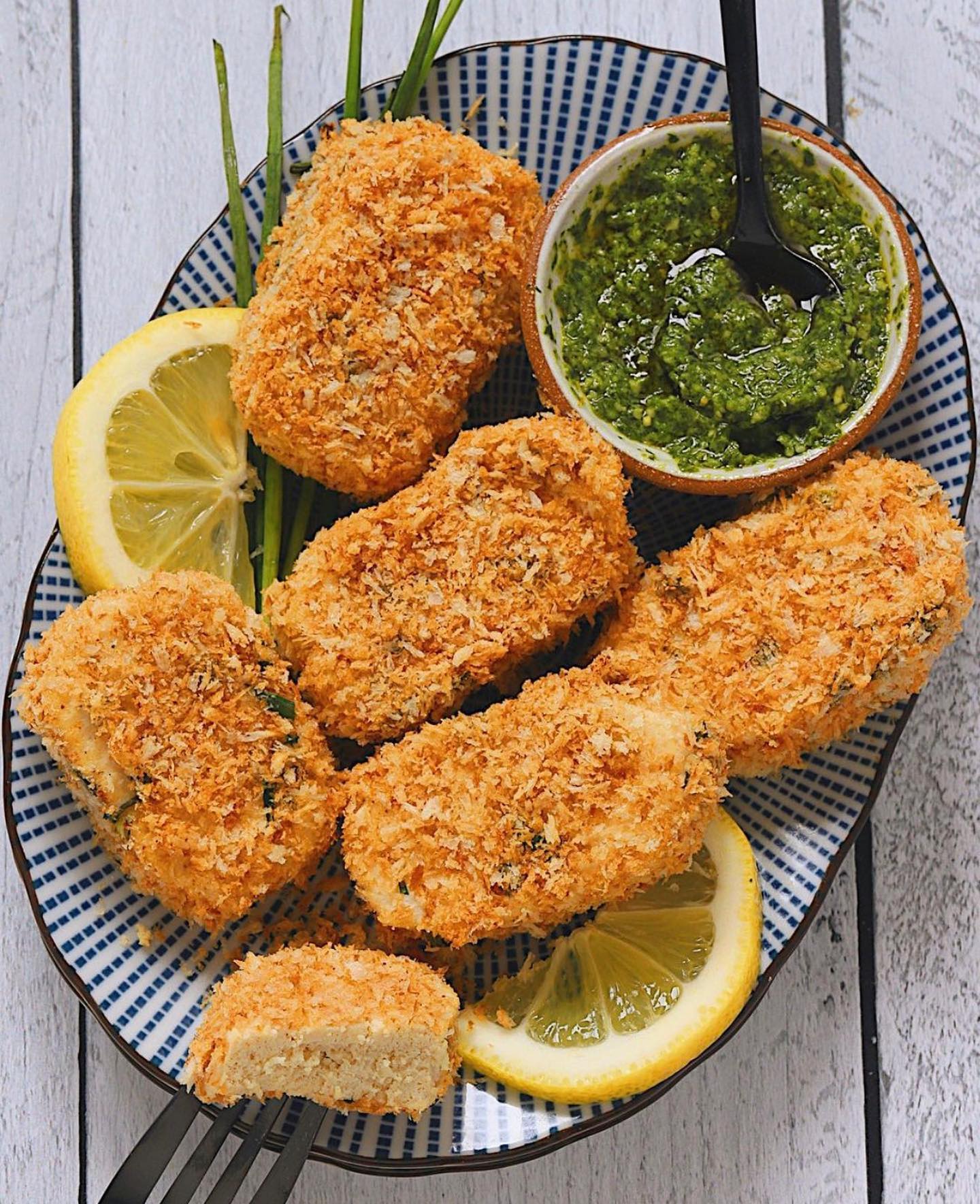 Sour Cream and Onion Tofu Nuggets