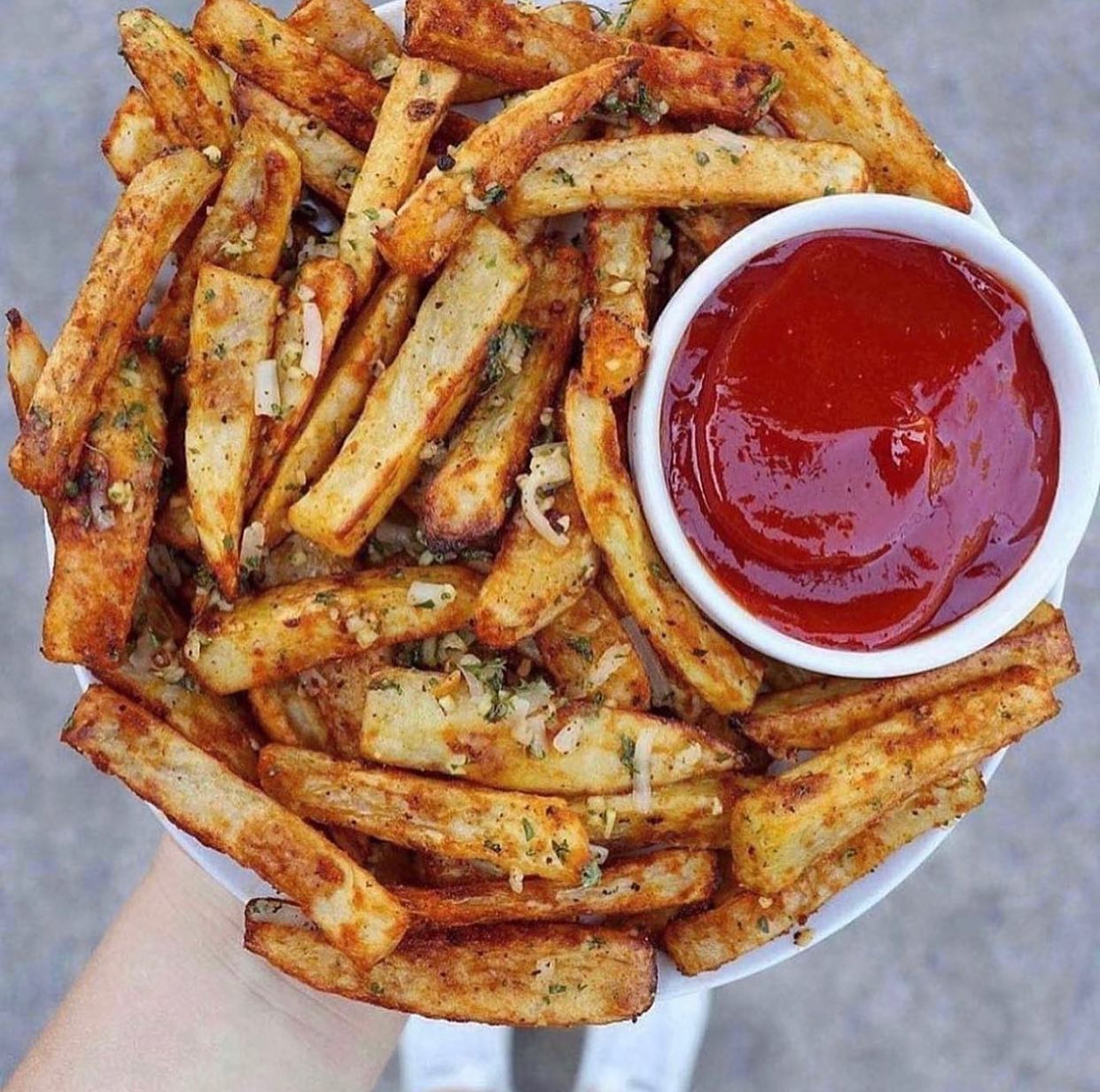 Baked Garlic Parmesan French Fries