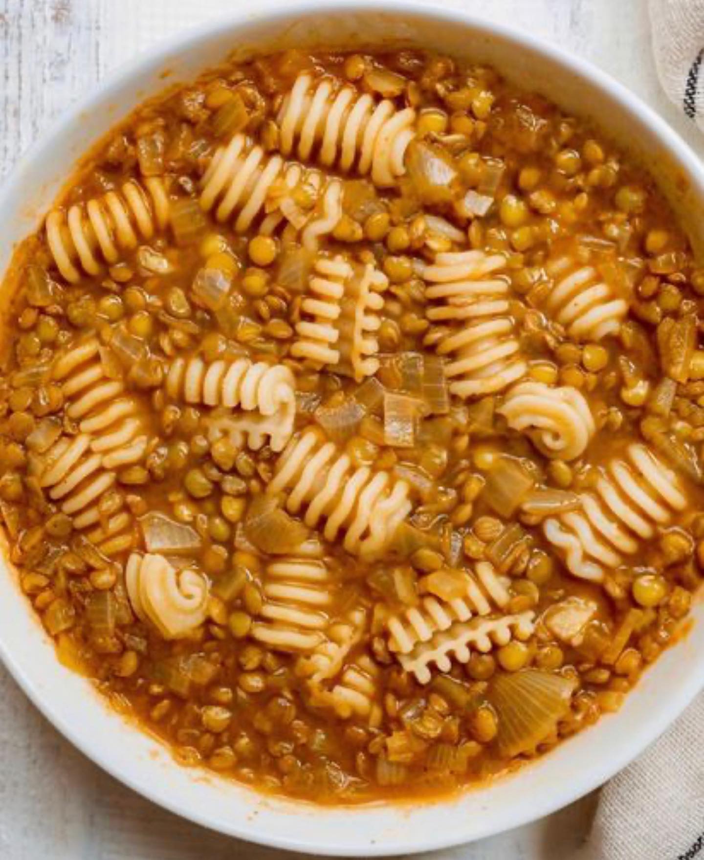 Smokey Lentil Pasta Soup