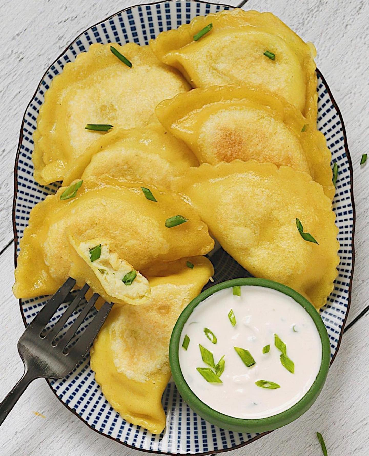Homemade Vegan Cauliflower Mash Pierogi