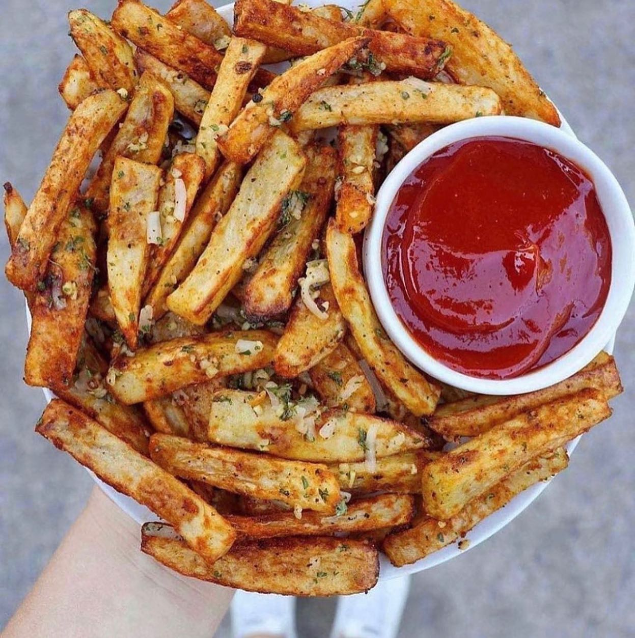 Baked Garlic Parmesan French Fries