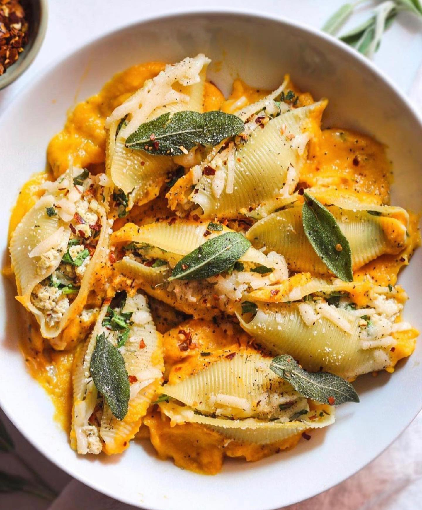 Butternut Squash Stuffed Shells