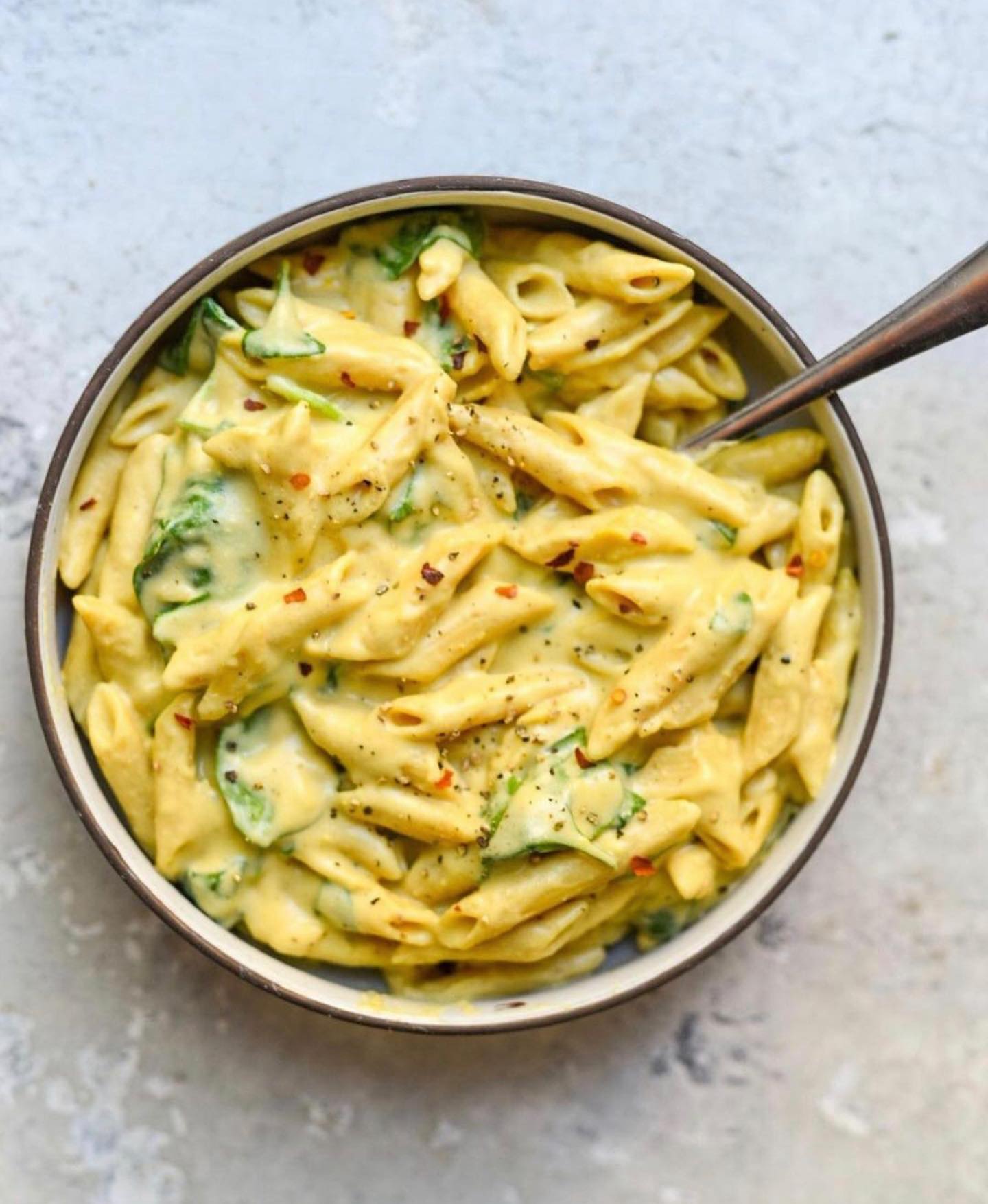 One-Pot Cheesy Tahini Penne