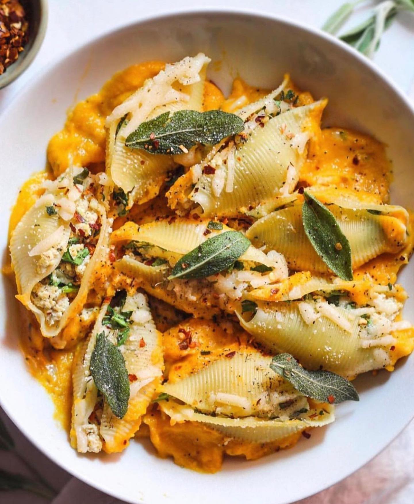 Butternut Squash Stuffed Shells