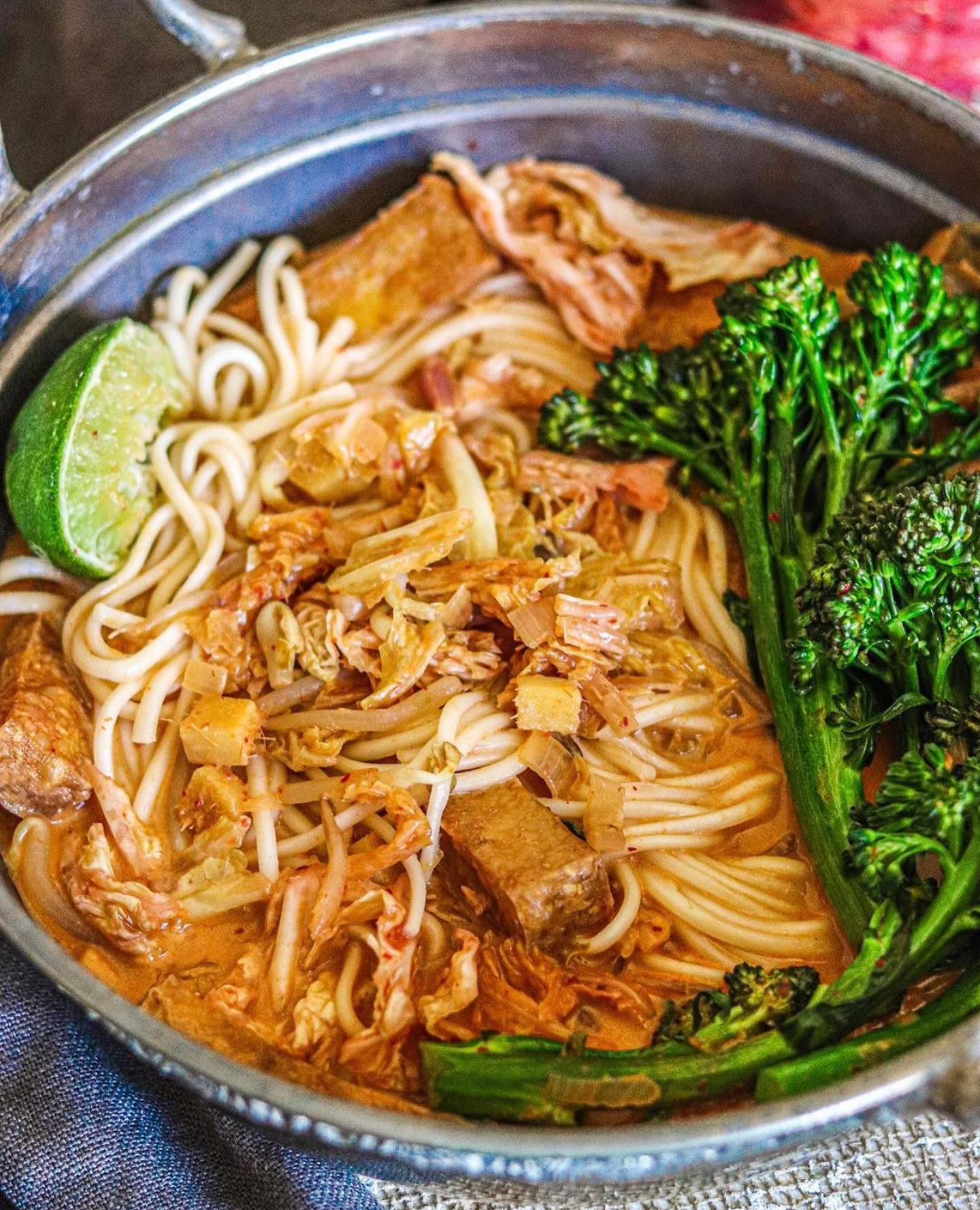 Vegan Kimchi Ramen Noodles