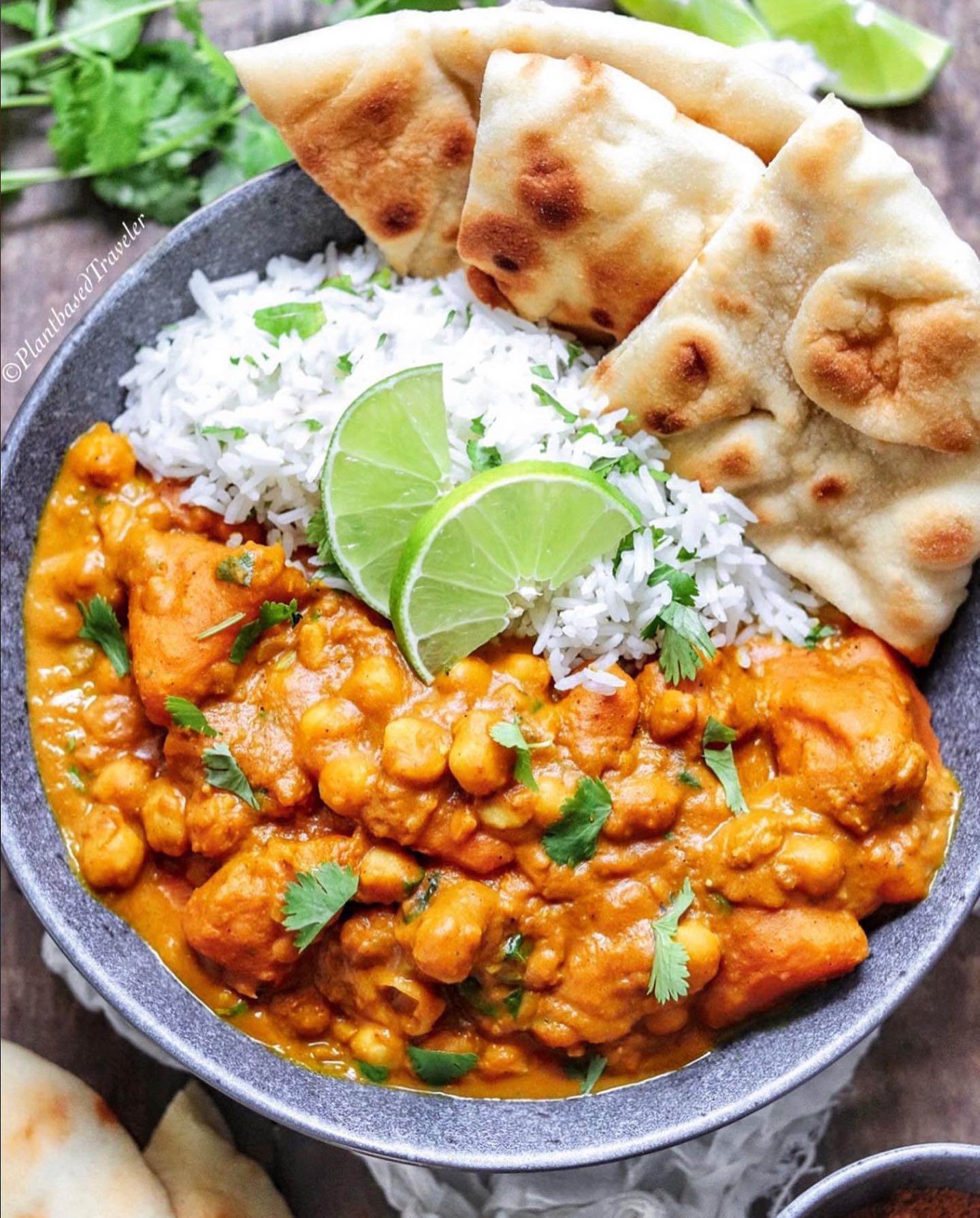 Squash and Chickpea Curry with Coconut Lime Rice