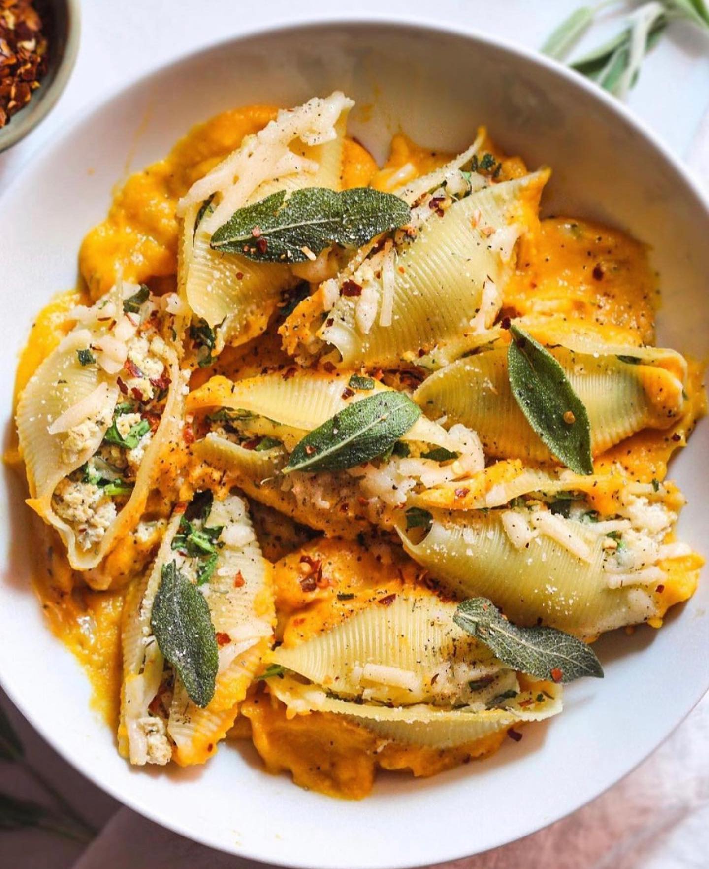 Butternut Squash Stuffed Shells