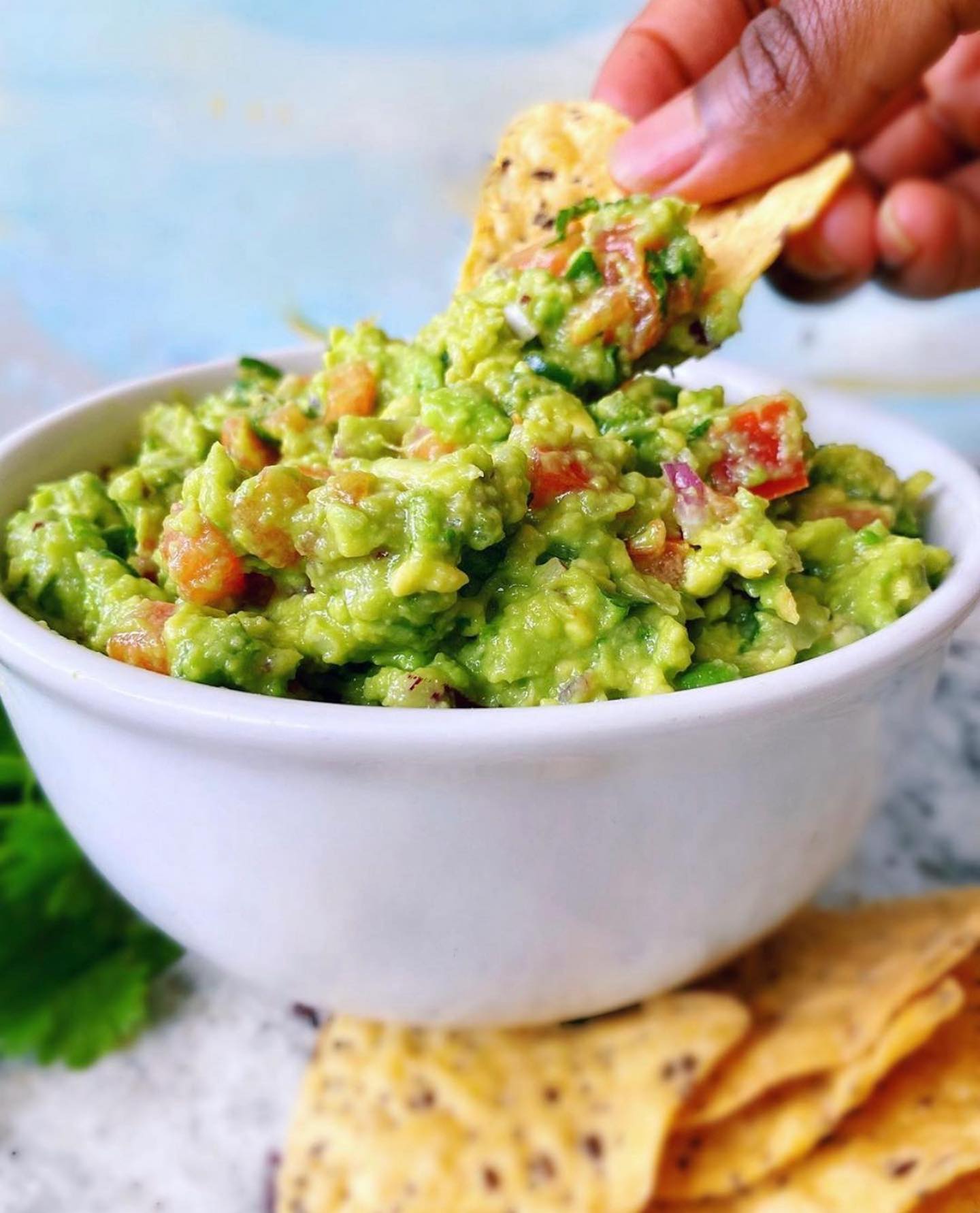 Simple Fresh Guacamole Dip