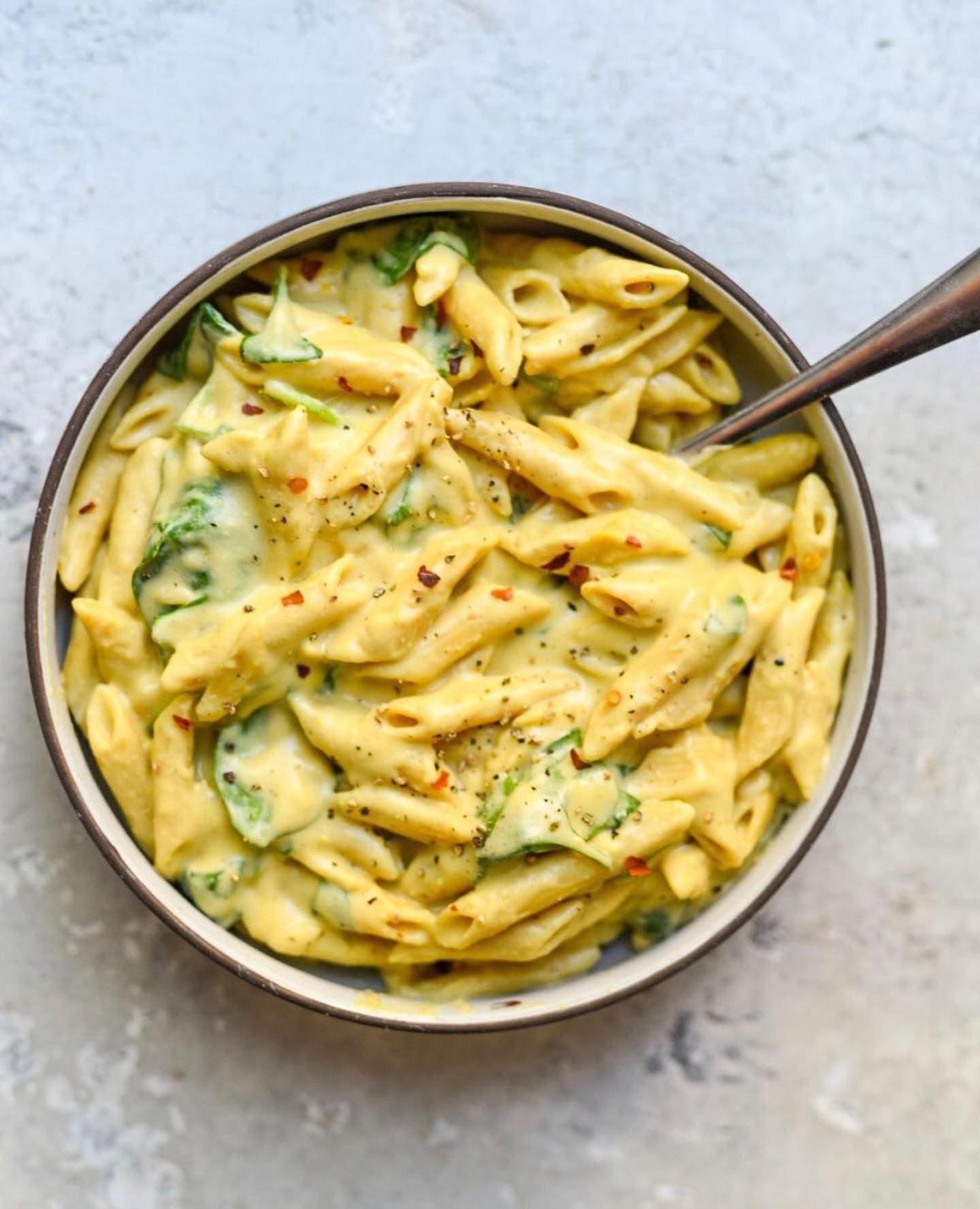 One-Pot Cheesy Tahini Penne