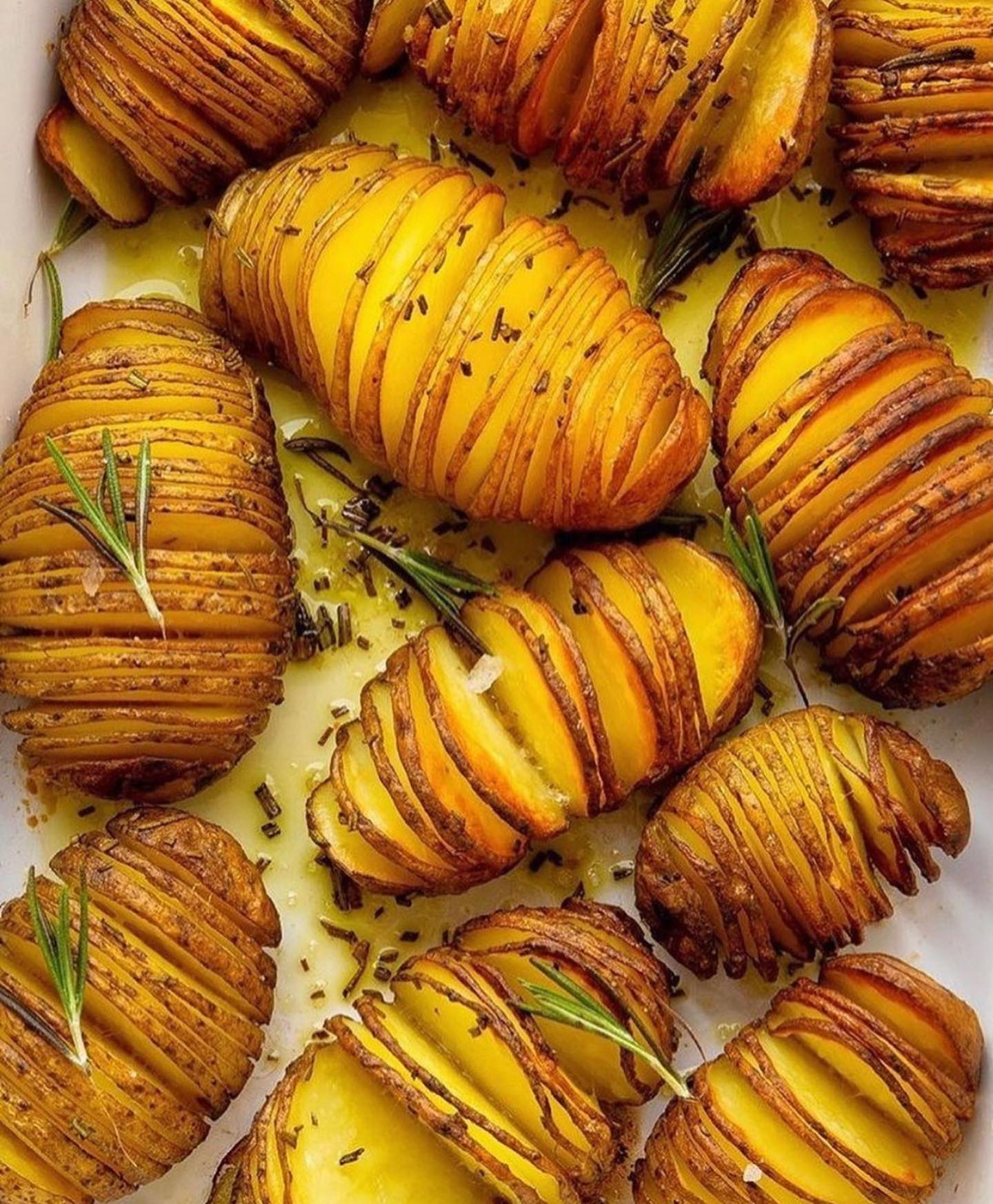 Rosemary Infused Hasselback Potatoes