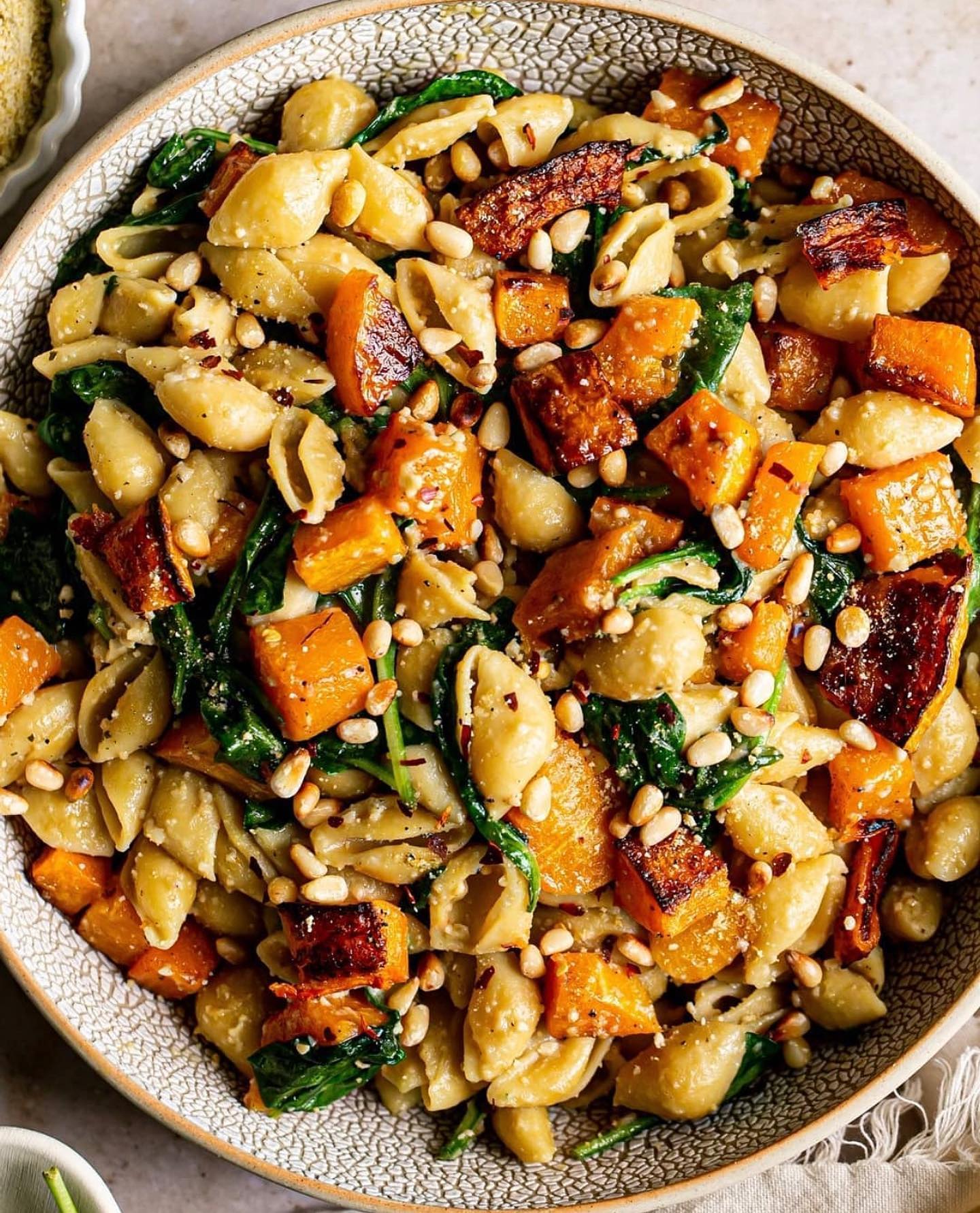 Butternut Squash Spinach Pasta