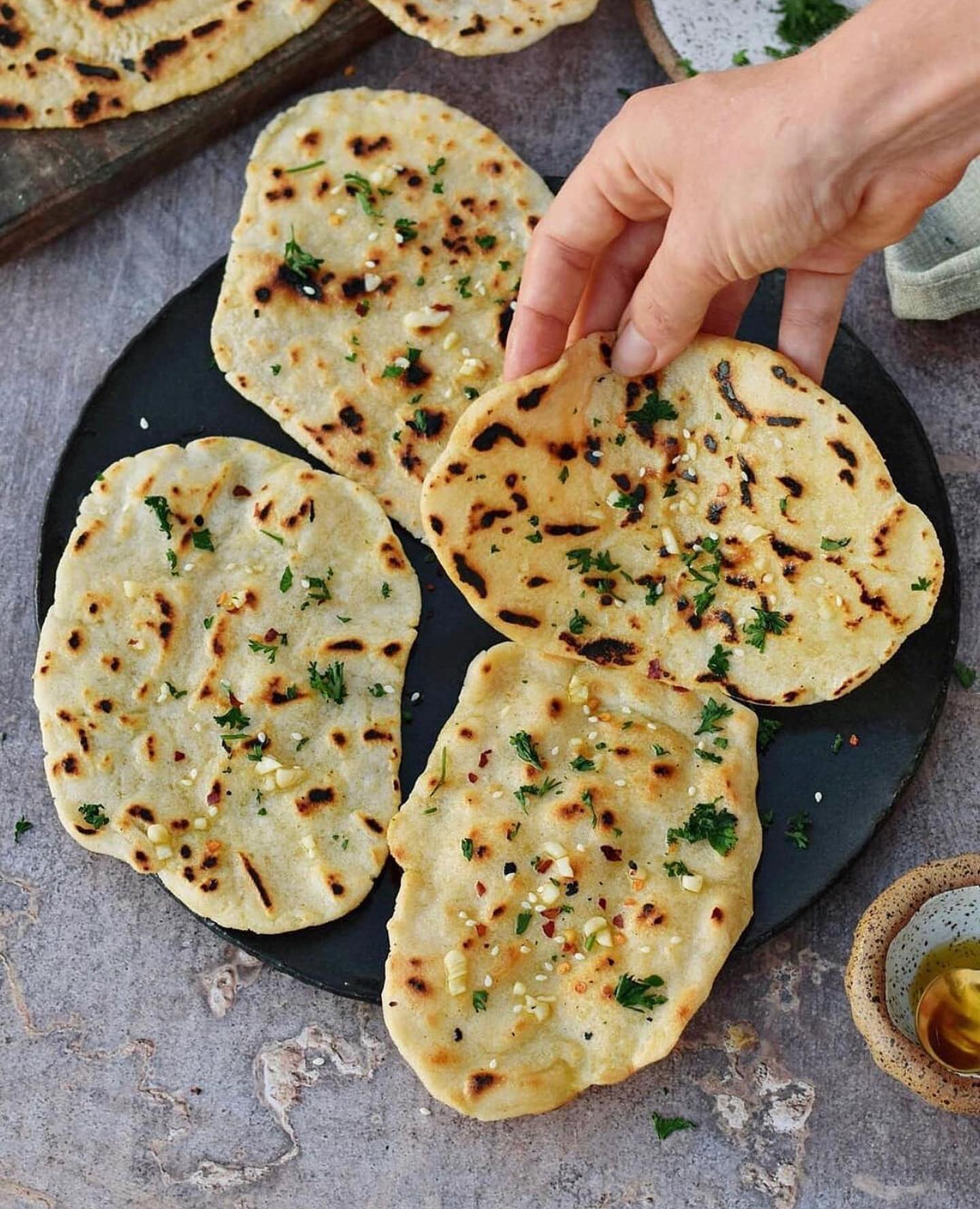 Easy Vegan Gluten-Free Naan Bread