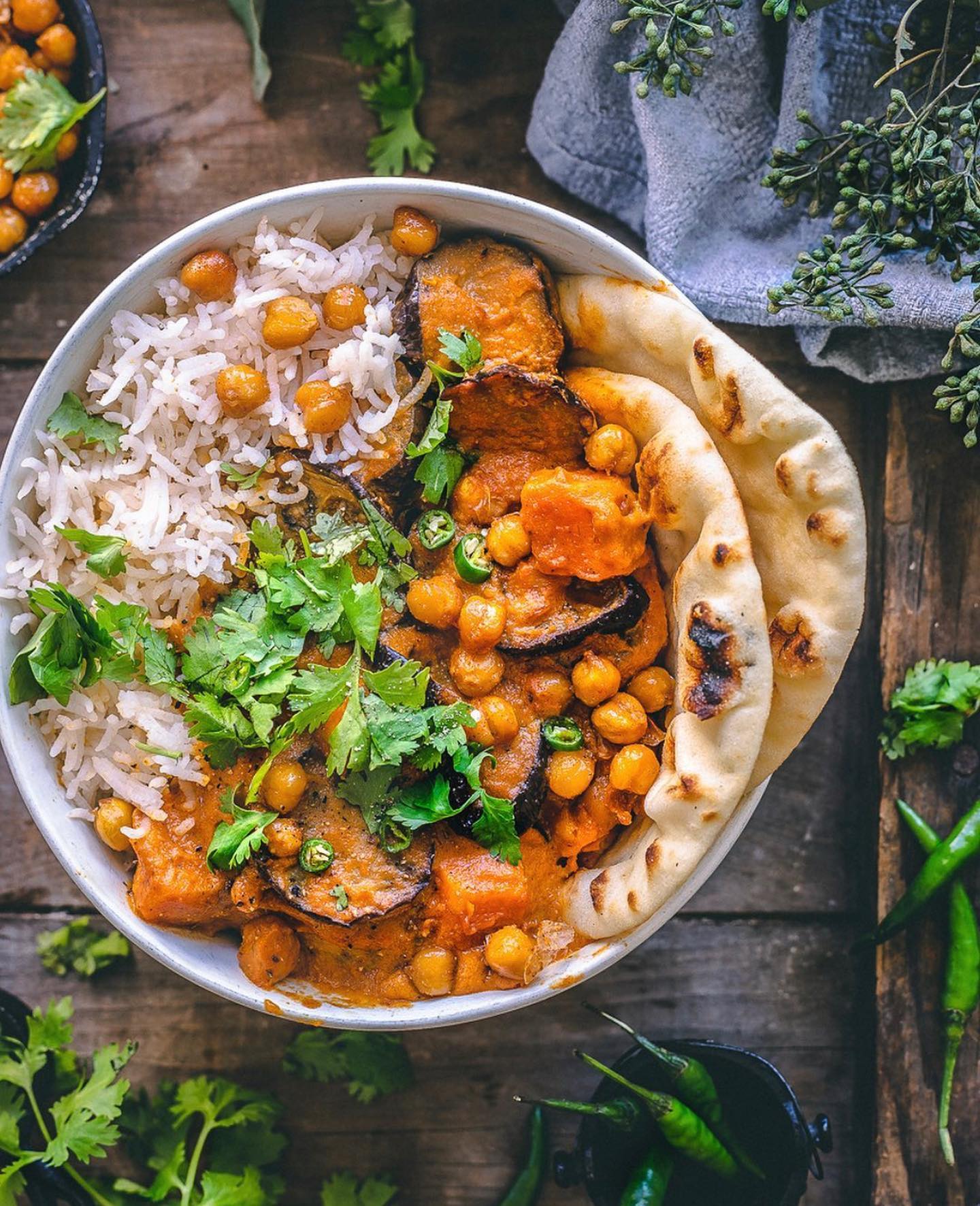 Roasted Eggplant and Vegetable Curry