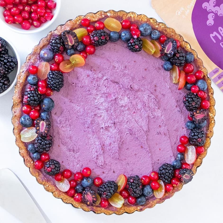 Vegan Maqui Berry Cheesecake
