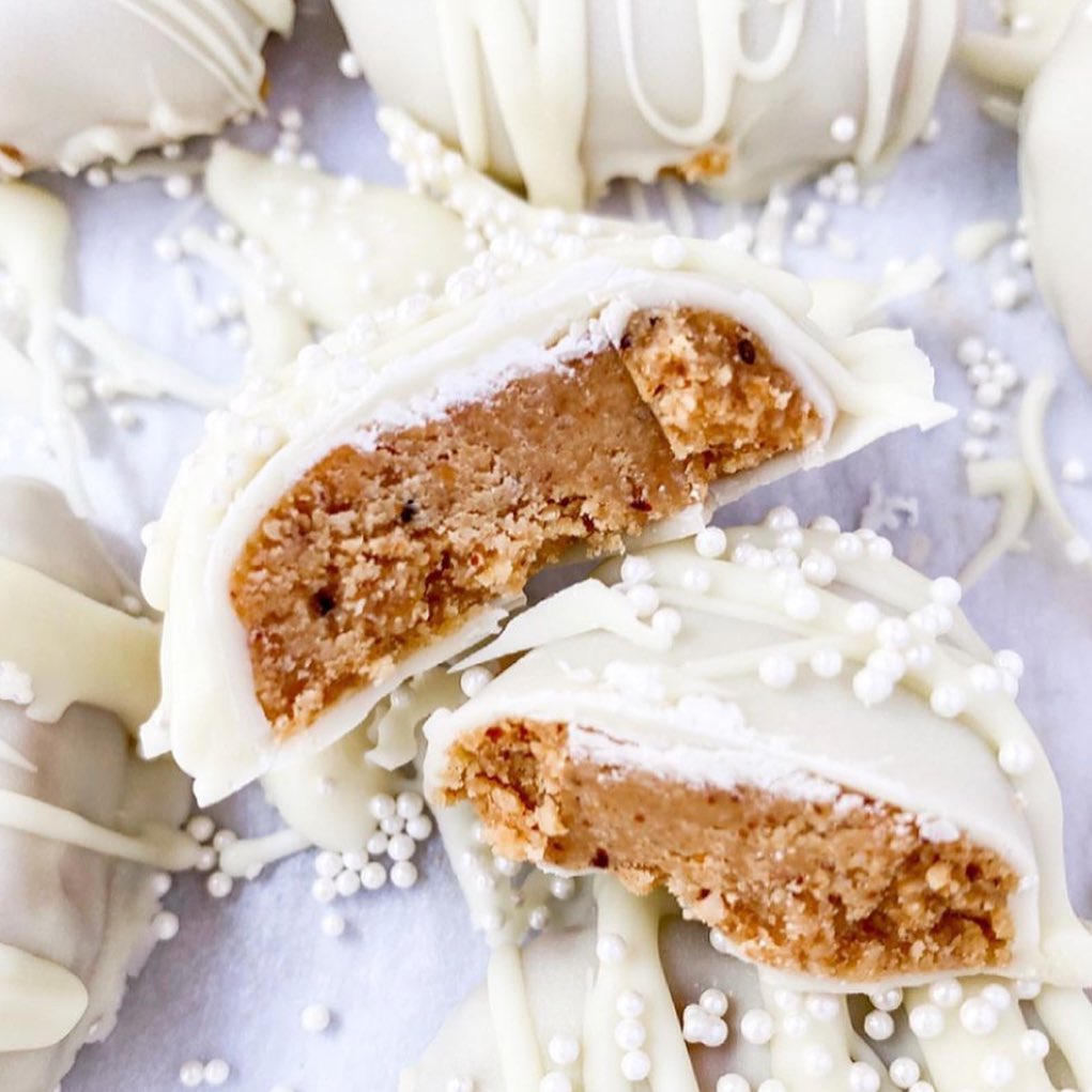 White Chocolate Cashew Butter Eggs