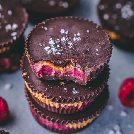 Raspberry Peanut Butter Chocolate Cups