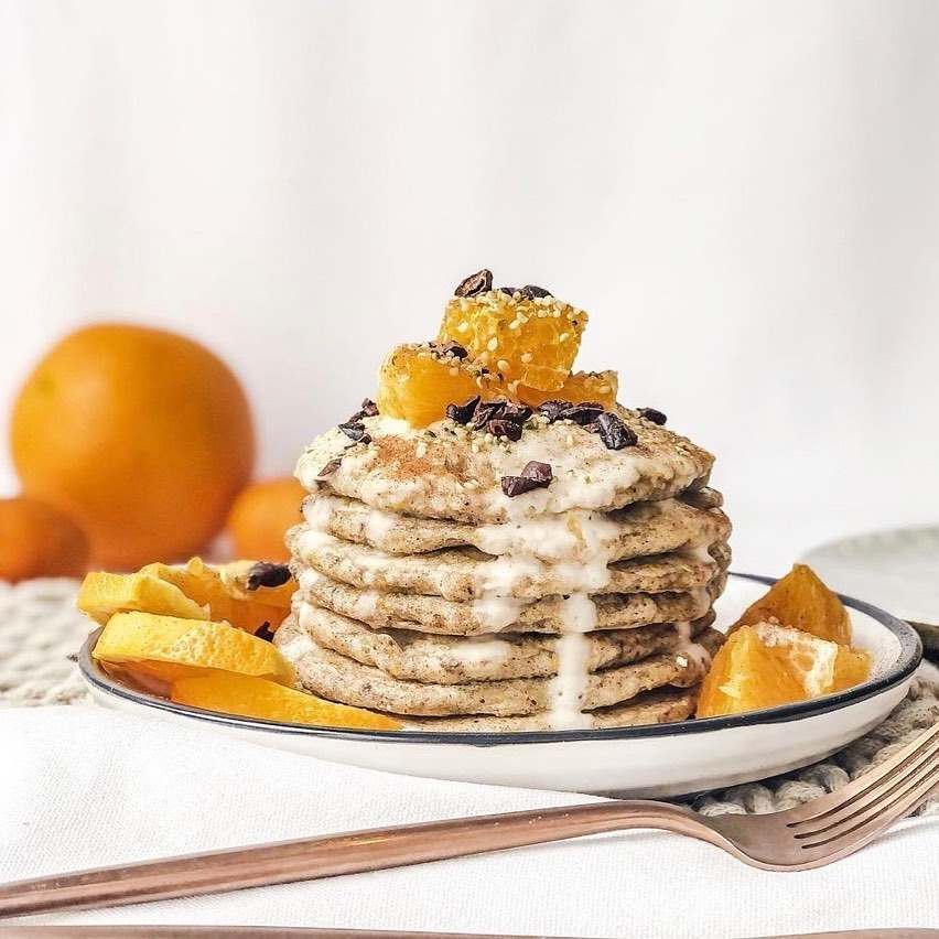 Orange and Cinnamon Spelt Pancakes