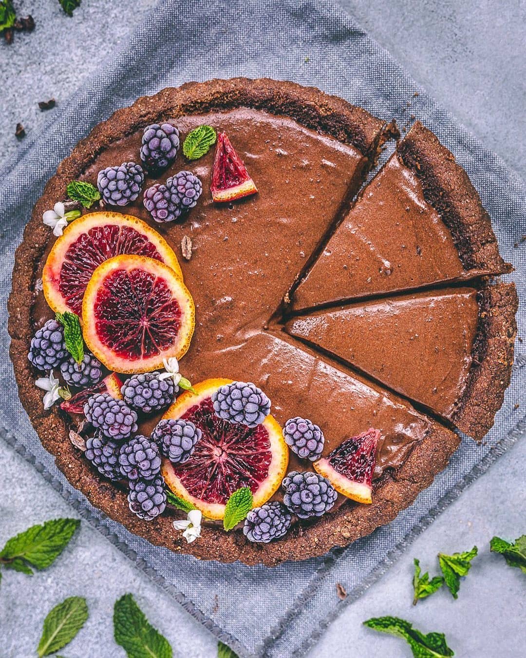 Gluten-Free Chocolate Tart with Creamy Ganache