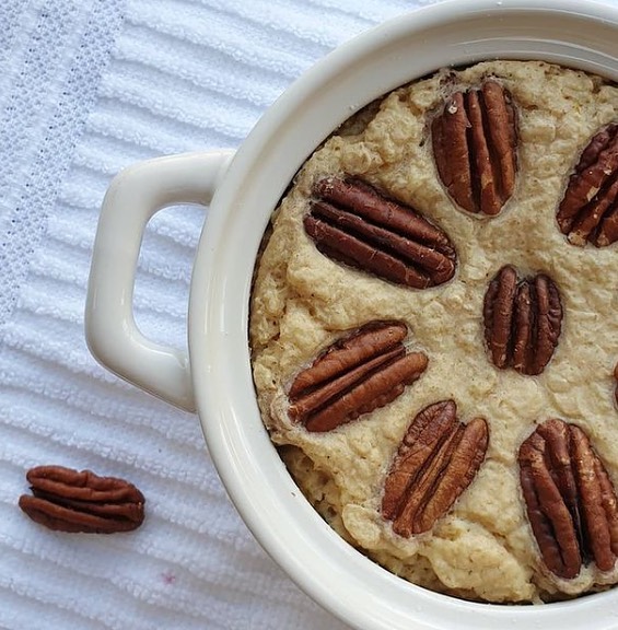 Maple Pecan Pie Baked Oats