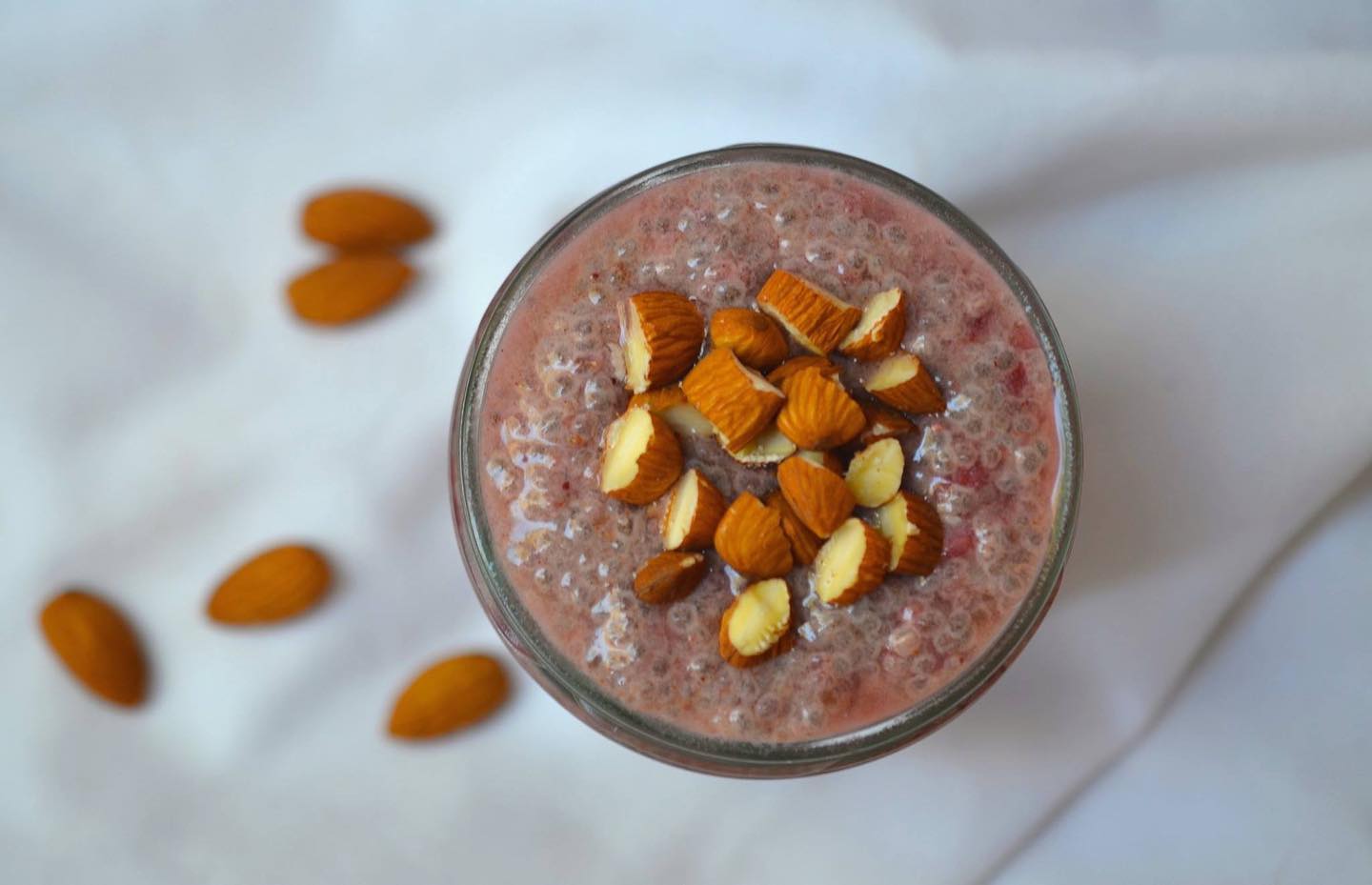 Thick Raspberry Chia Seed Pudding