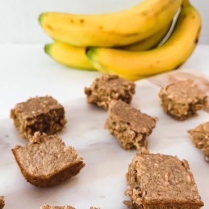 Baked Peanut Butter Banana Oatmeal Bites