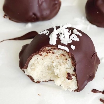 Chocolate-Dipped Coconut Bounty Bites