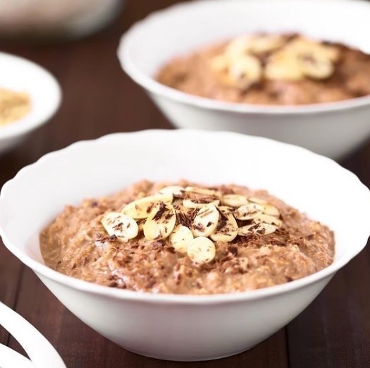 Chocolate Oatmeal Breakfast Bowl