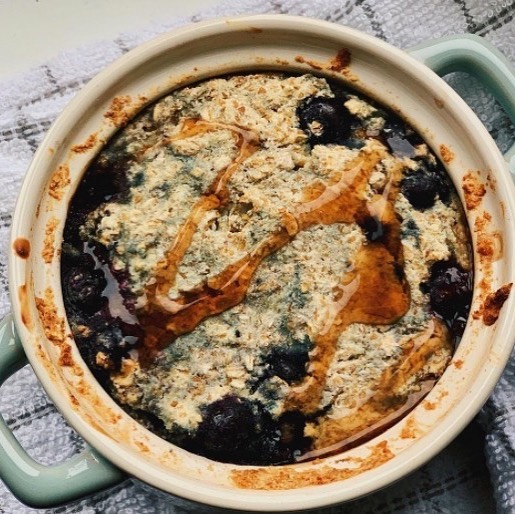 Blueberry and Vanilla Baked Oats