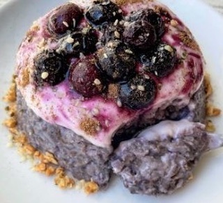 Blueberry Pie Overnight Oatcake
