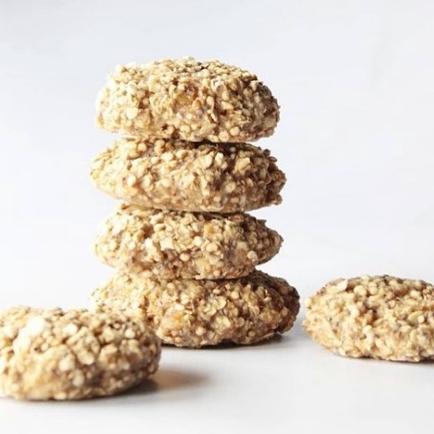 Banana Oatmeal Cookies with Quinoa and Chia