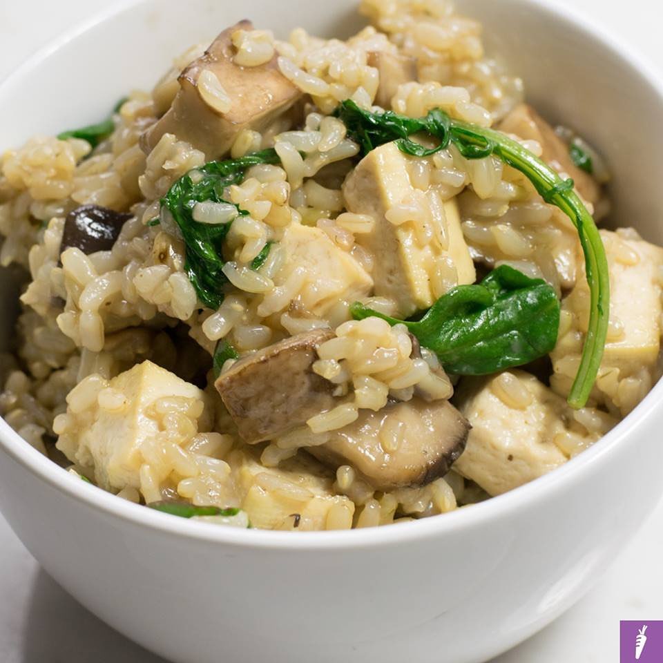 Fodmap-Friendly Mushroom Spinach Risotto