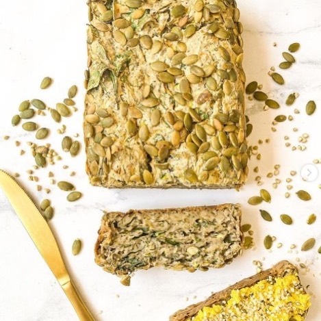 Vegan Zucchini and Spinach Loaf