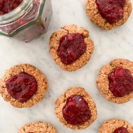 Vegan Peanut Butter and Jelly Drops