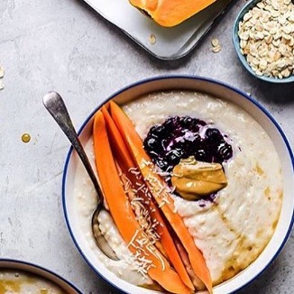 Winter Warming Papaya Porridge with Compote