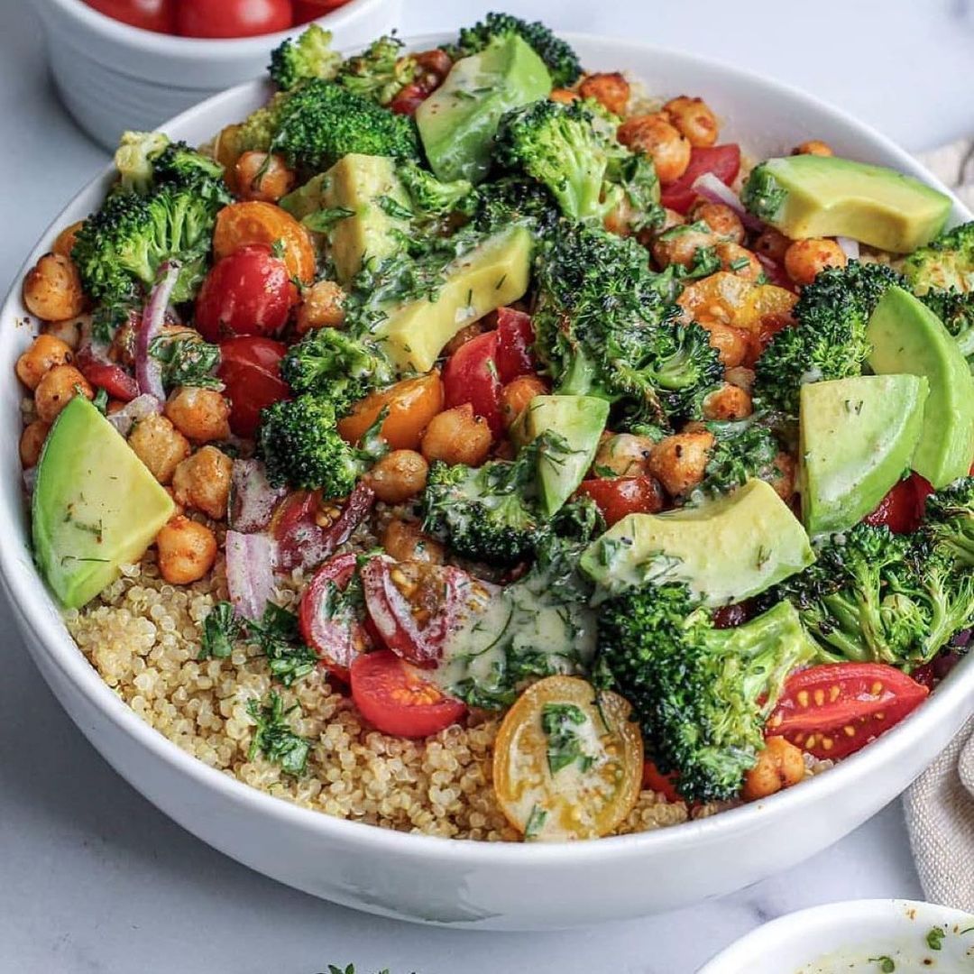 Roasted Broccoli and Quinoa Salad