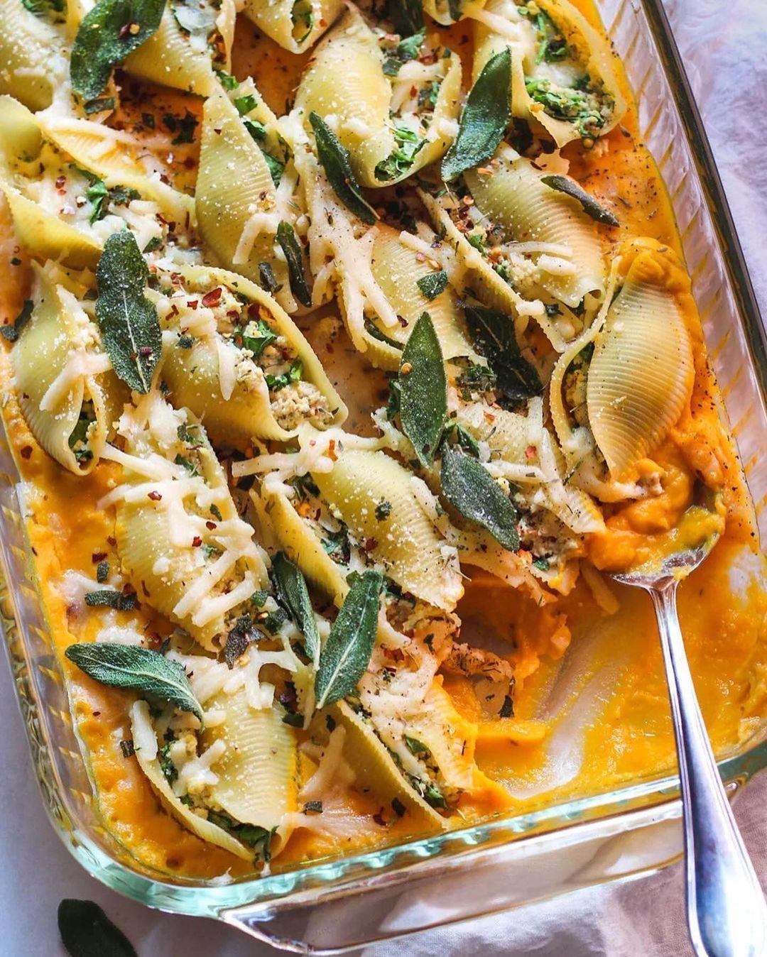 Butternut Squash Stuffed Shells