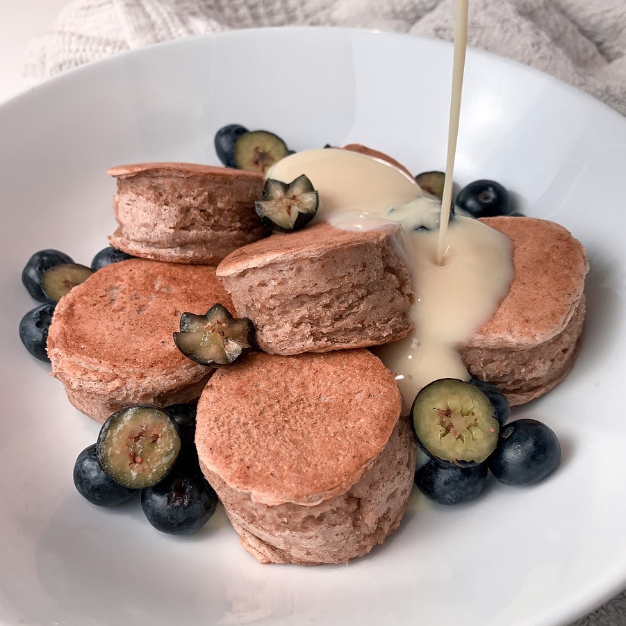 Vegan Japanese-Inspired Soufflé Protein Pancakes