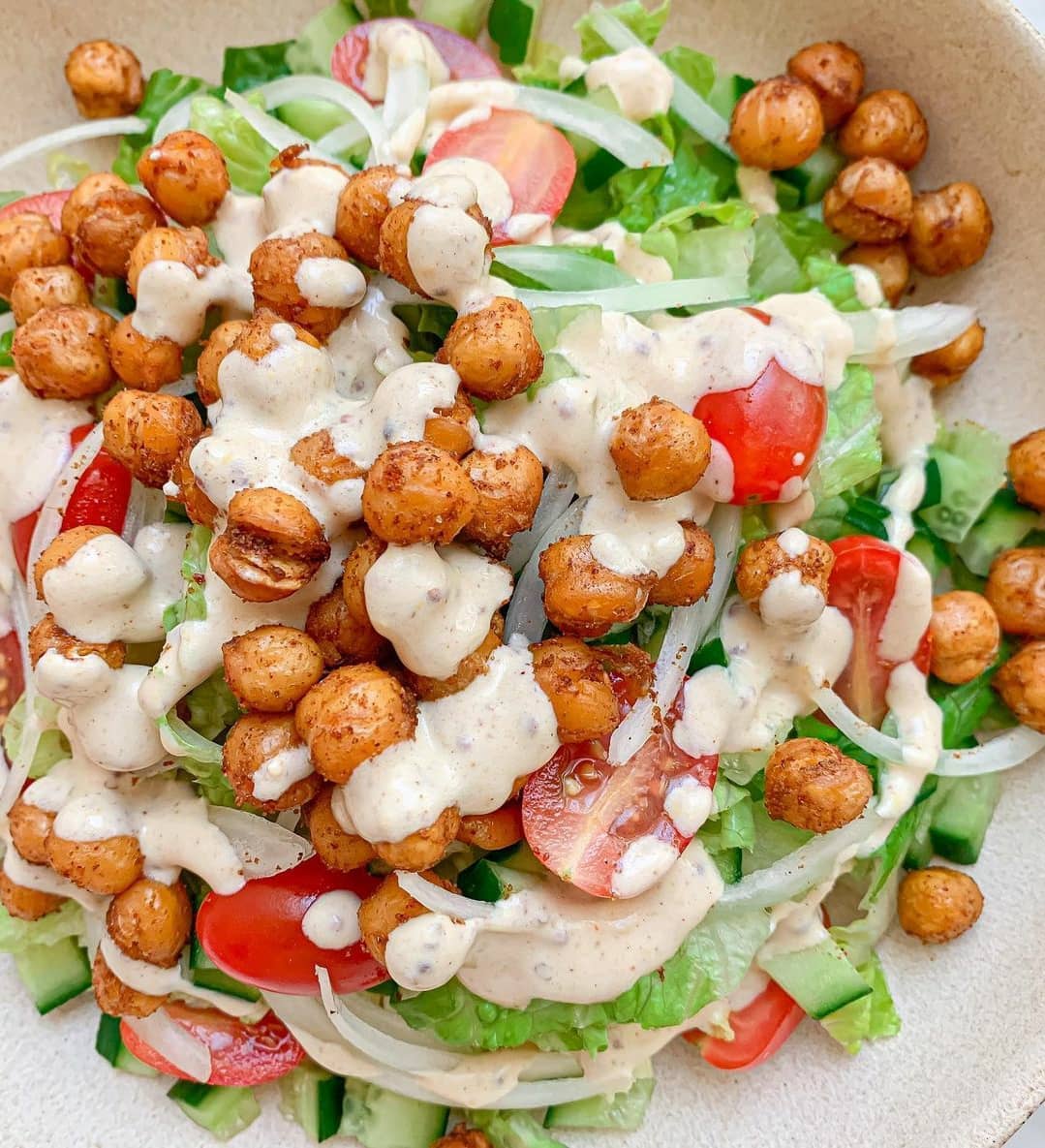 Crispy Air Fried Chickpeas