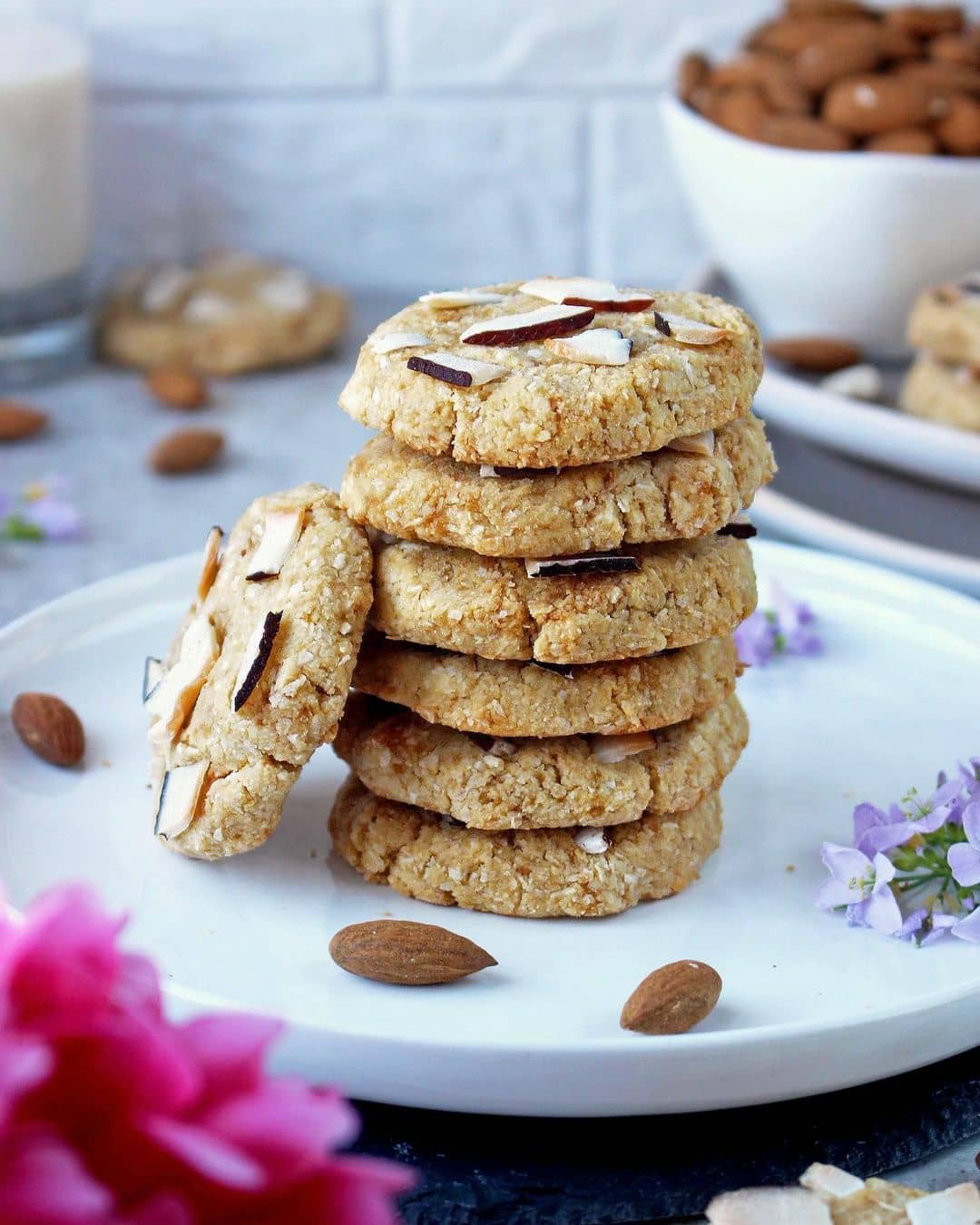 Vegan Almond Coconut Cookies