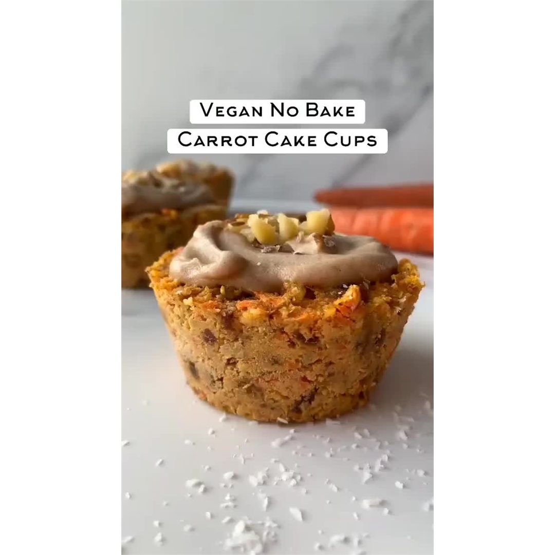 Vegan No Bake Carrot Cake Cups