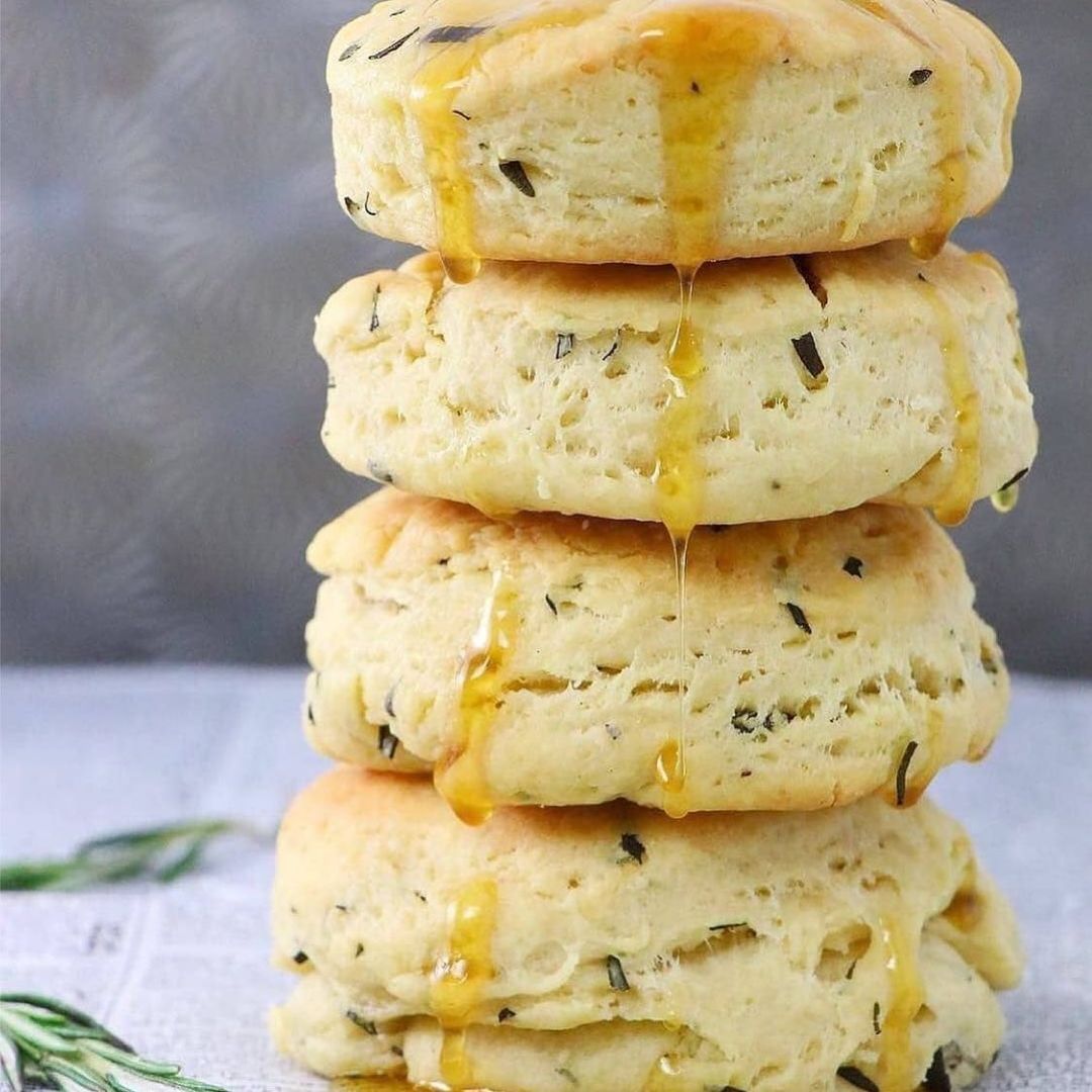 Vegan Rosemary and Parmesan Biscuits