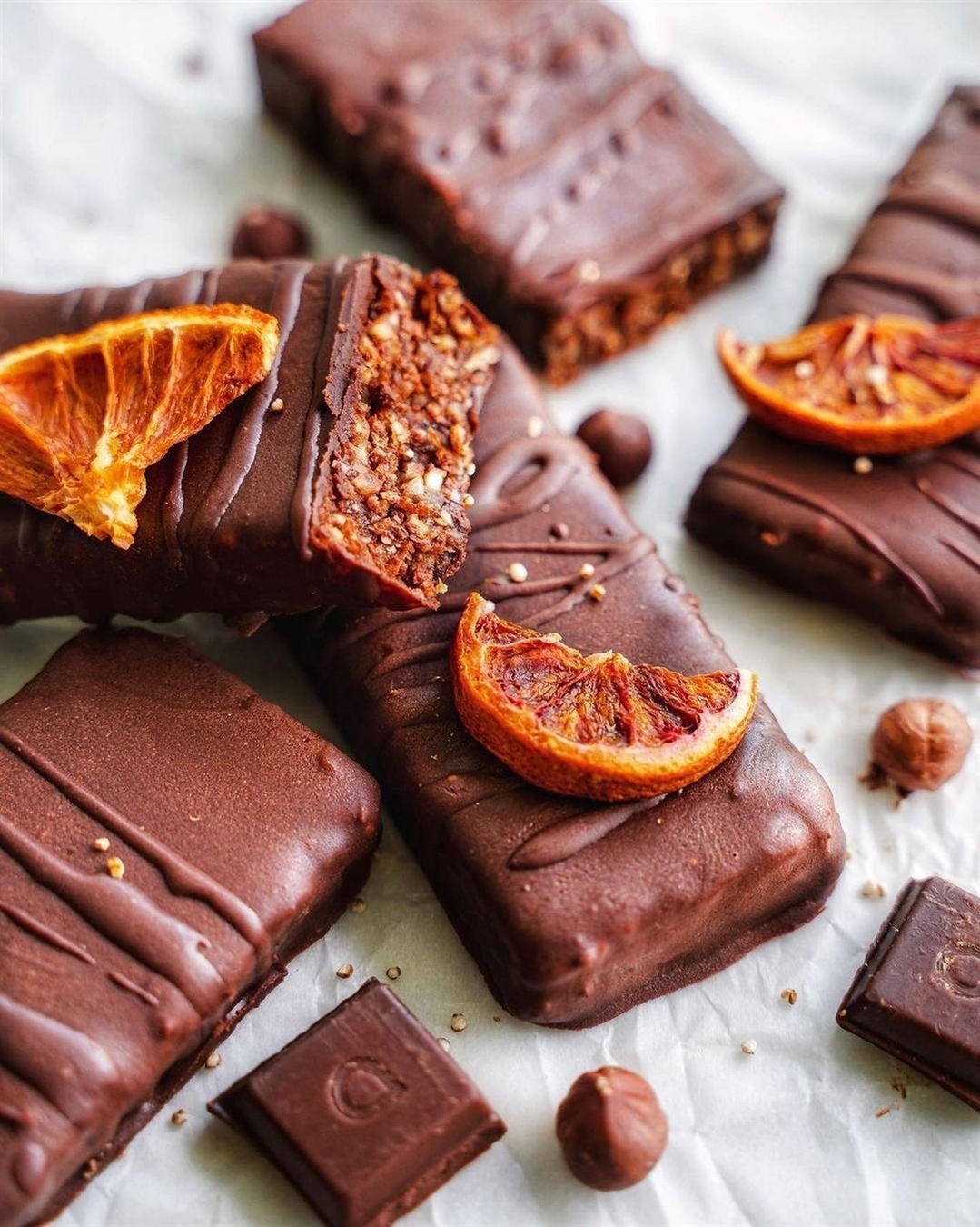 Raw Chocolate Covered Orange Brownies