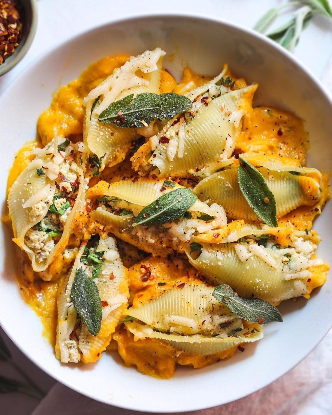 Butternut Squash Stuffed Shells