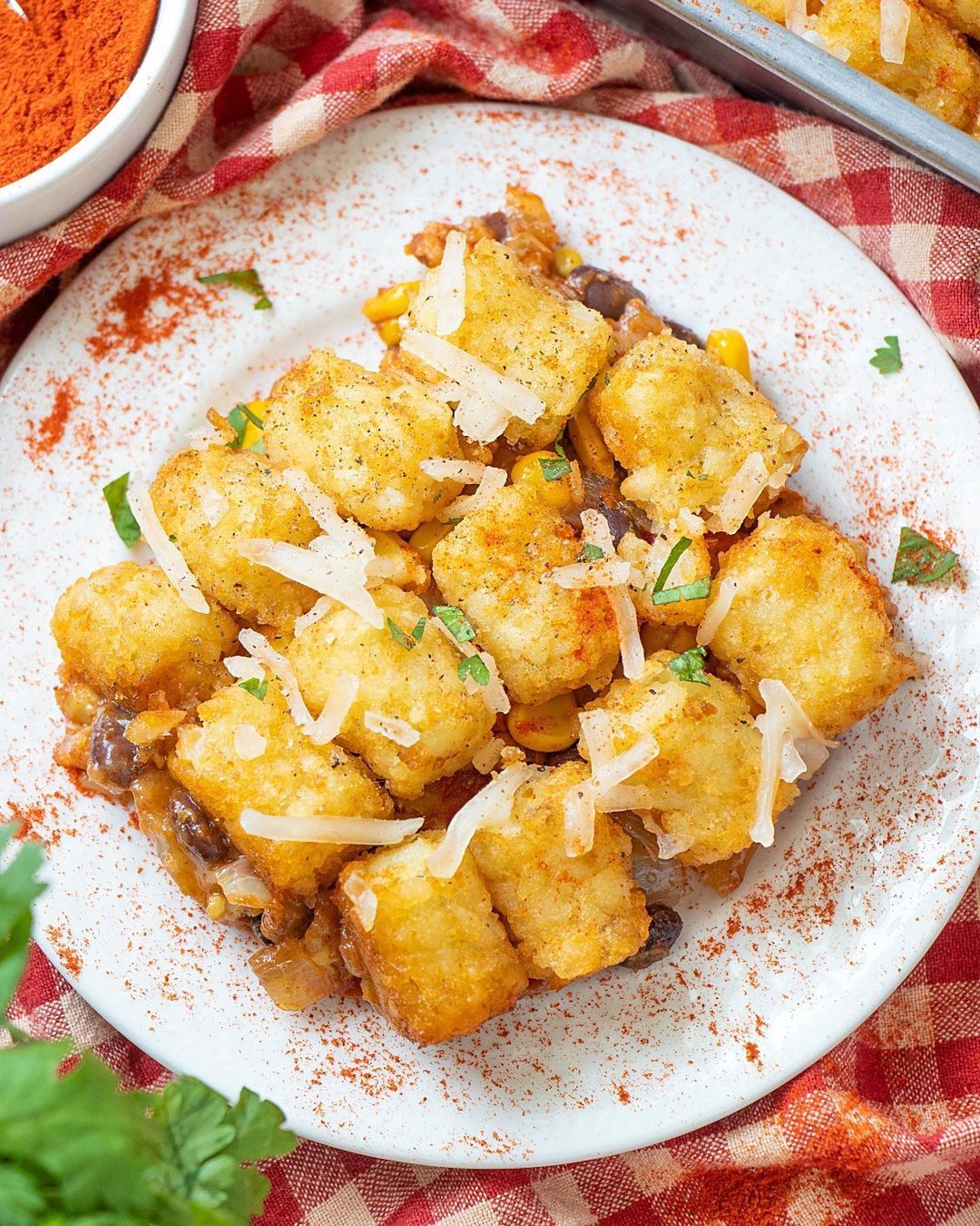 Vegan Tater Tot Casserole
