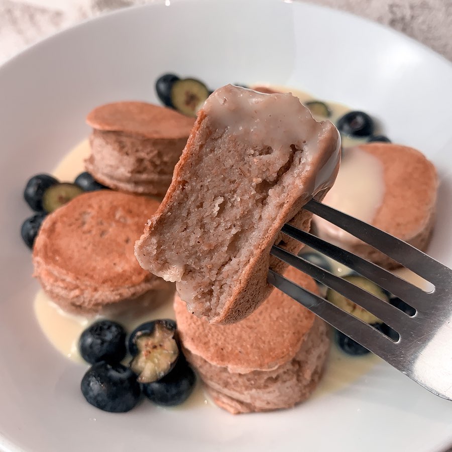 Vegan Japanese-Inspired Soufflé Protein Pancakes