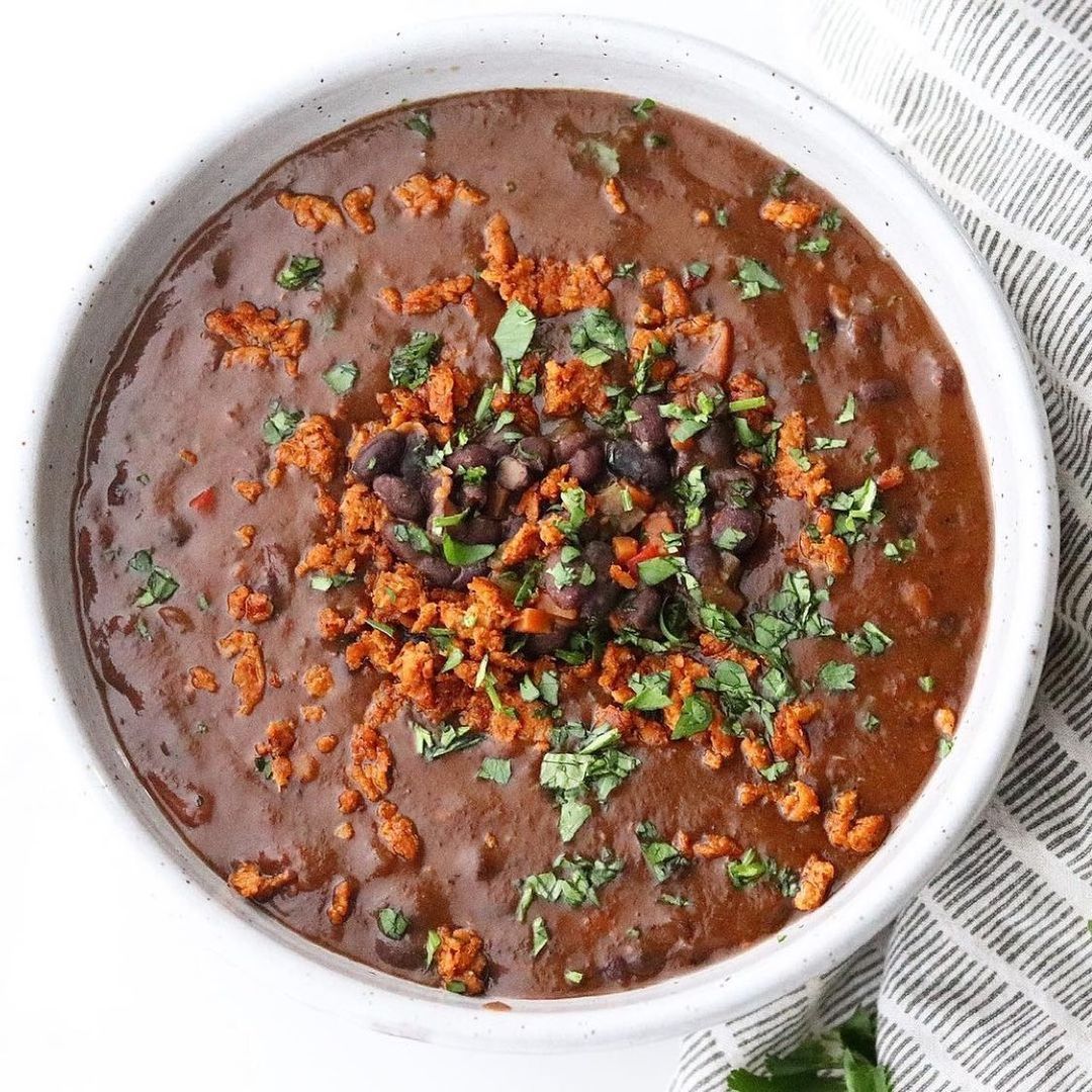 Vegan Chorizo Black Bean Soup